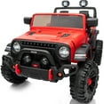 thumbnail image 1 of Hikiddo 12V Ride on Toy, 2-Seater Kids Ride-on Truck Electric Car with Remote, Bluetooth - Red, 1 of 10
