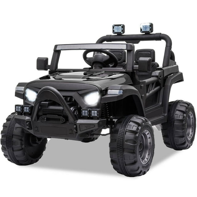Hikiddo 12V Kids Ride On Truck Battery Powered Toy Car with Remote, Music