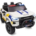 thumbnail image 1 of Hikiddo 12V Ride on Toy Truck, 2 Seater Kids Electric Cars for Girl Boy with Remote, Megaphone - White, 1 of 10