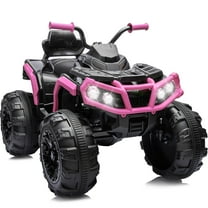 Hikiddo Kids ATV 4 Wheeler, 24V Kids Ride on Toy for Big Kid w/Bluetooth, 400W Motor - Pink