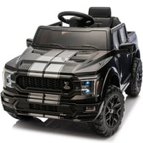 Hikiddo Electric Car for Kids, Licensed Ford-Shelby F-150 12V Ride on Truck Toys for Toddlers w/ Remote, 2-Hour Drive Time - Black