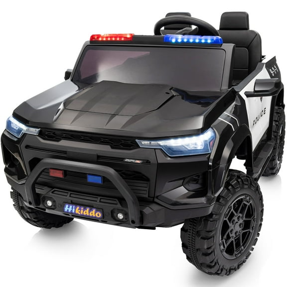 Hikiddo 24V 10Ah Ride on Toy Truck, 4WD 2 Seater Kids Electric Cars for Girl Boy w/ Remote, 4x200W Motor - Black