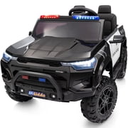 Hikiddo 24 V 10 Ah ركوب على شاحنة لعبة، 4 WD 2 مقاعد أطفال السيارات الكهربائية لفتاة صبي ث/عن بعد، 4 x200W موتور - أسود