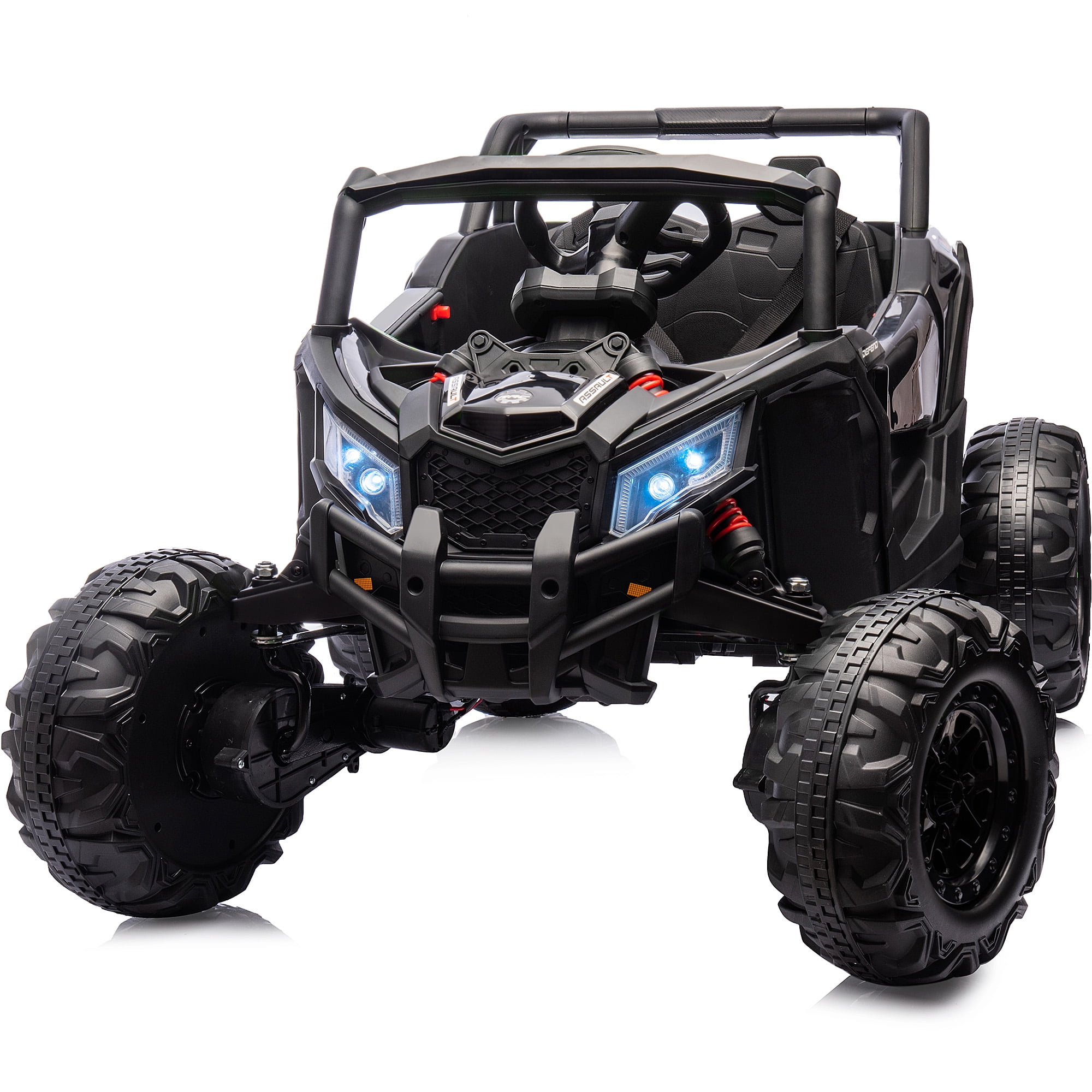 Hikiddo 24 Volt Ride on Toy, 4WD Electric Ride on Car UTV for Big Kids w/ Remote, 4x200W Motors