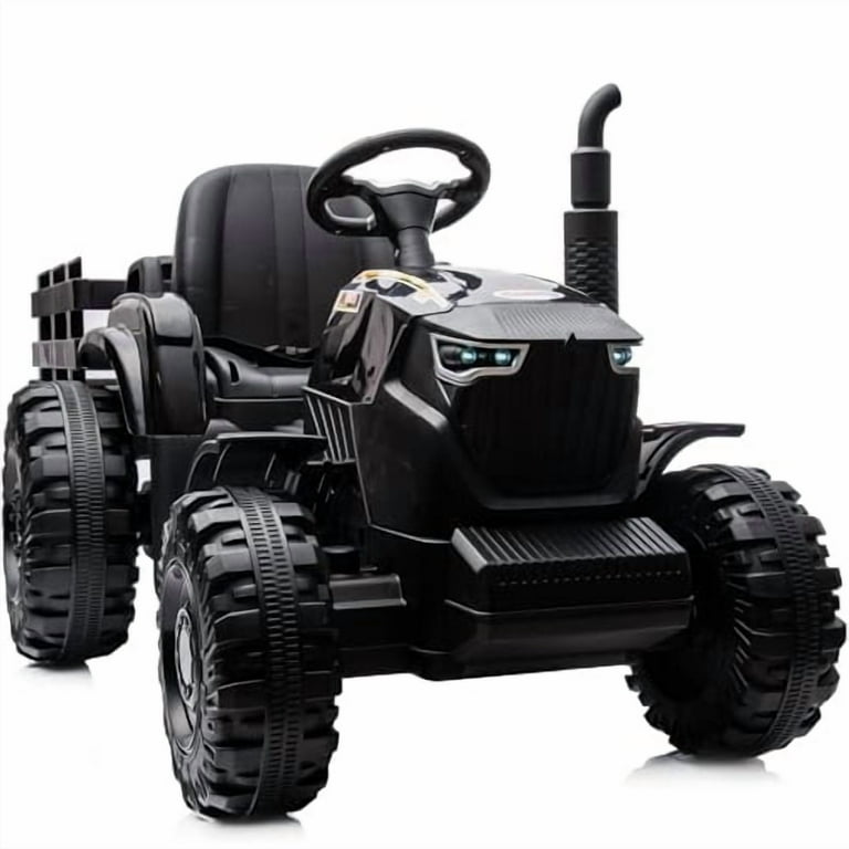 Hikiddo 24V Motorized Ride-On Tractor with Trailer, Battery