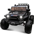 thumbnail image 1 of Hikiddo 24V 9Ah Ride on Toy for Big Kids, 2-Seater Powered Ride-on Truck Car with Remote - Black, 1 of 12