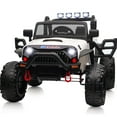 thumbnail image 1 of Hikiddo 24V 9Ah Ride on Toy for Big Kids, 4WD 2-Seater Kids Electric Car Truck w/ Remote, 4x200W Motor - White, 1 of 9