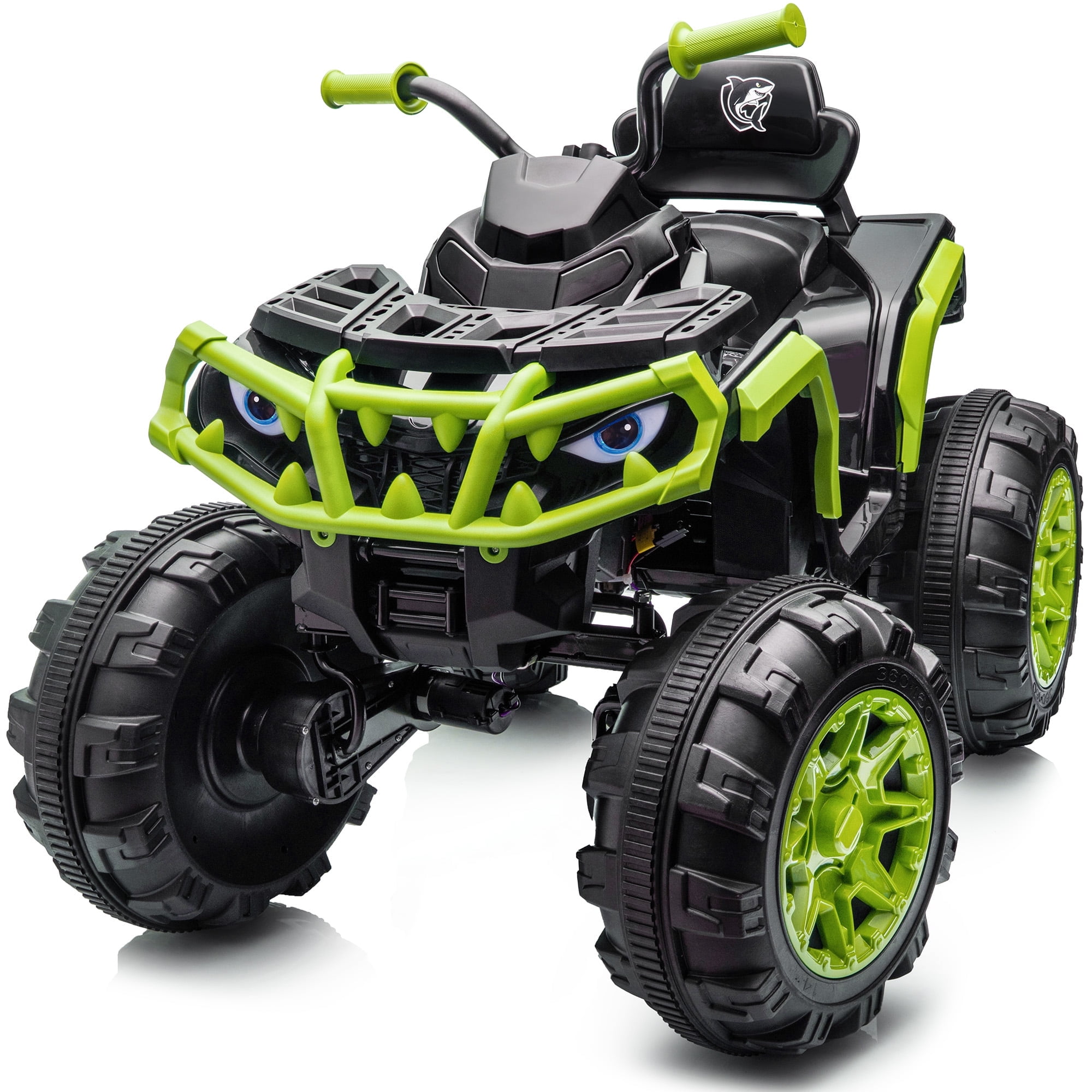 Hikiddo 24V Kids ATV 4-Wheeler, 24 Volt 4WD Ride on Toy for Big Kid w/ 4x200W Motor, 5.6Mph Max Speed - Green