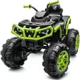 thumbnail image 1 of Hikiddo 24V Kids ATV 4-Wheeler, 24 Volt 4WD Ride on Toy for Big Kid w/ 4x200W Motor, 5.6Mph Max Speed - Green, 1 of 8