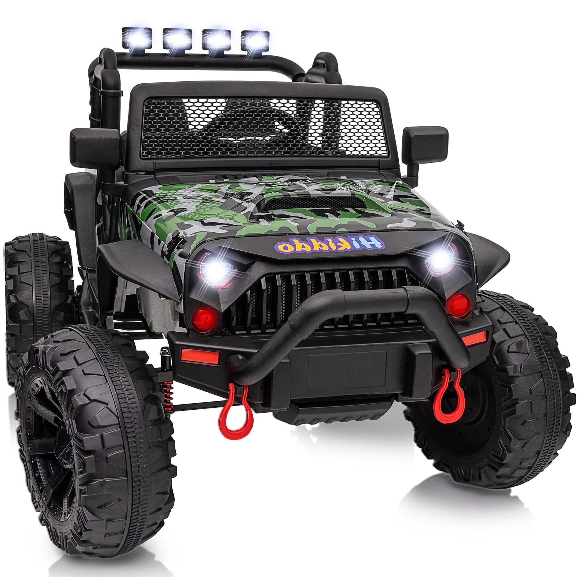 Walmart Ride Hikiddo 24V Kids Electric Ride on Car, 4WD 2 Seater Ride on Truck Toys ...