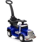 Hikiddo 3 in 1 Toddler Push Car, Kids Ride on Toy for Toddler Aged 1-3 with Handle, Music - Blue