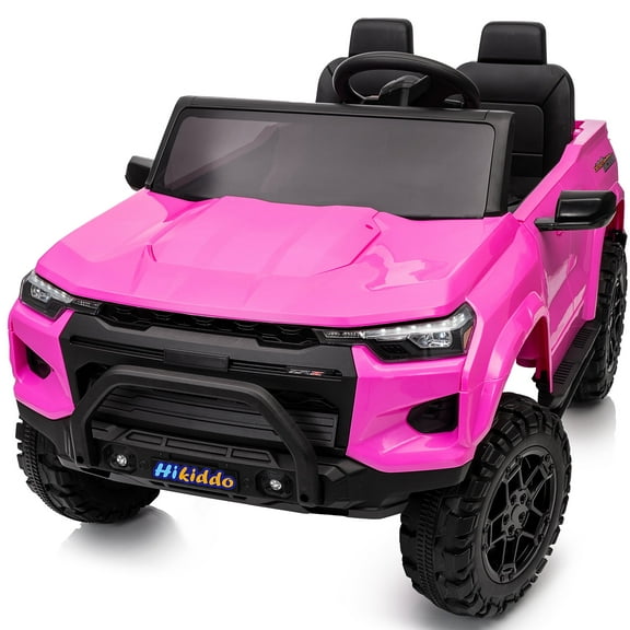 Hikiddo 4WD 2-Seater Electric Car for Kids, 24V 10Ah Ride on Toys Truck for Big Kids w/ Remote, 4x200W Motor - Pink