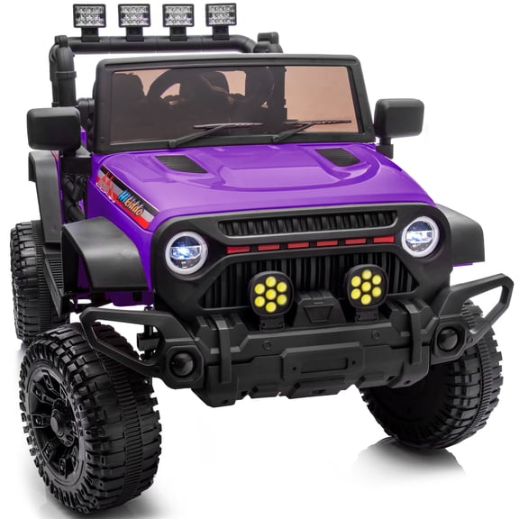 Hikiddo 4WD Kids Ride on Toy Truck, 24V 9Ah Electric Ride on Car for Kids Boys w/Remote, Bluetooth