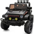 thumbnail image 1 of Hikiddo 4WD Kids Ride on Truck Car, 12V 7Ah Ride on Toy Electric Cars for Kids w/ Remote, Bluetooth, 4x75W Motors - Black, 1 of 9