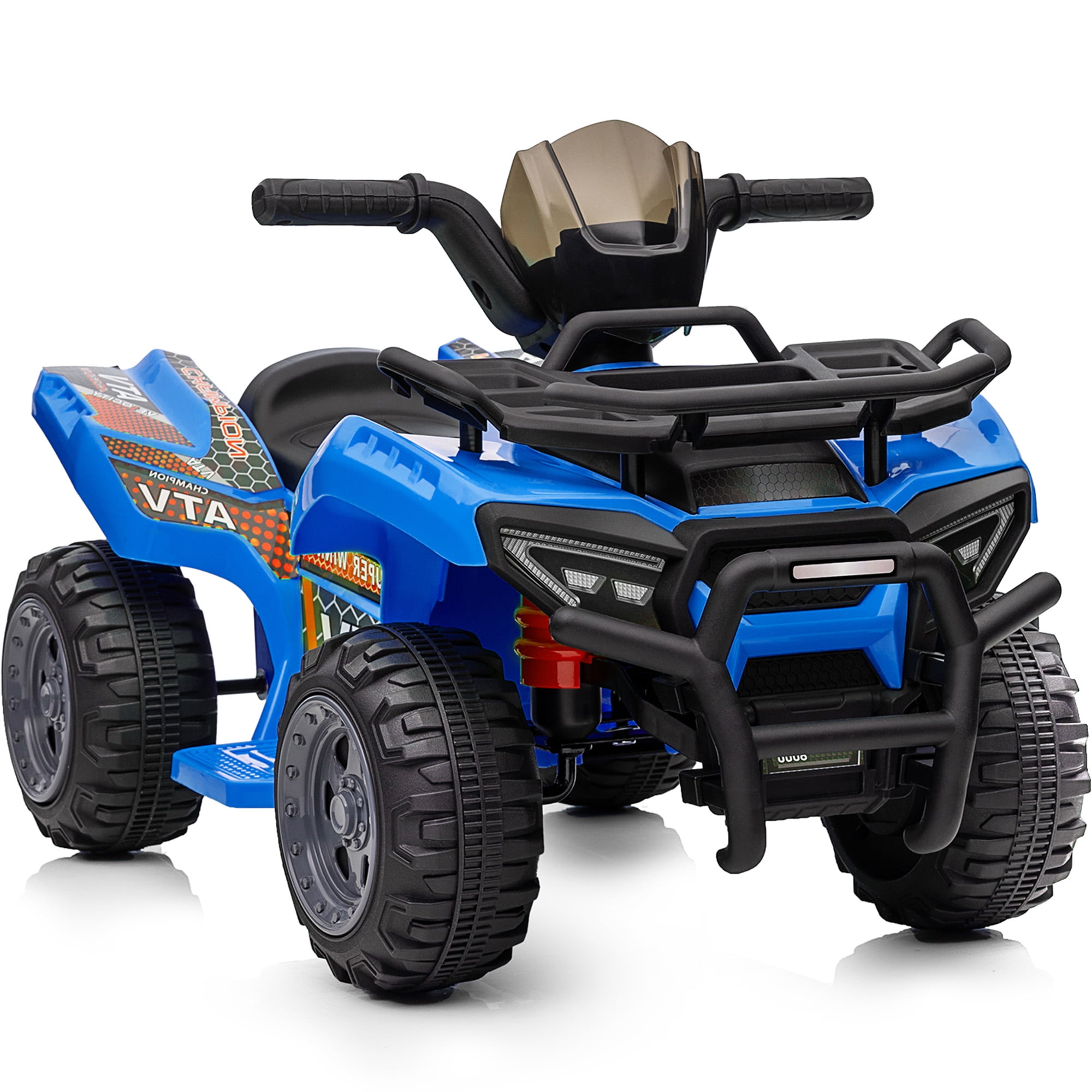 Hikiddo 6V Kids ATV, 4-Wheeler Ride on Toy for Toddlers Aged 1-3 Boys & Girls with Music - Blue