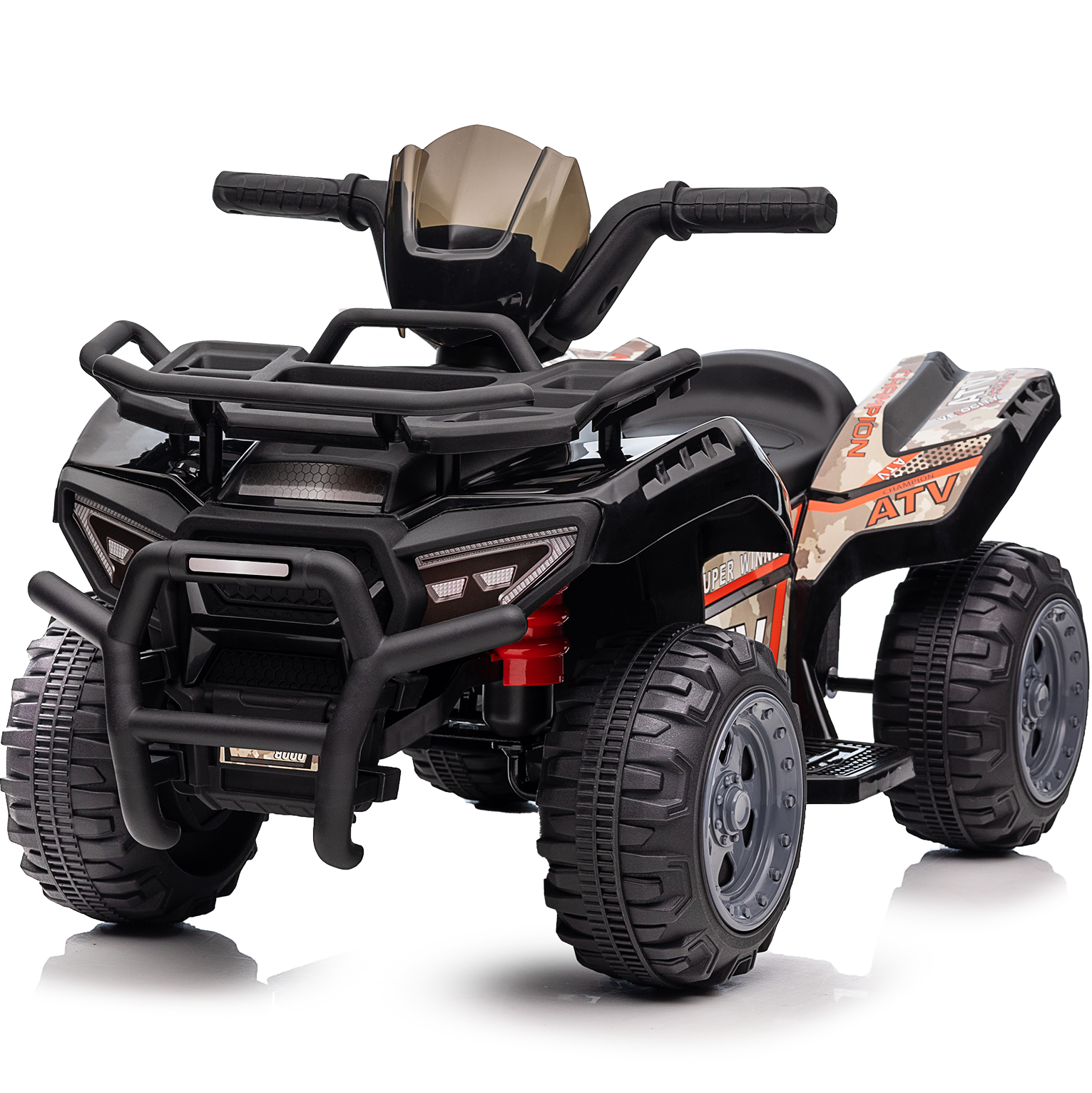 Hikiddo 6V Ride-on Toy for Toddlers, Kids ATV 4 Wheeler for 1-3 Boys & Girls with Music - Black - image 1 of 8