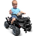 thumbnail image 1 of Hikiddo 12V Ride-on Toy for Toddlers, Kids ATV 4 Wheeler for 1-3 Boys & Girls with Music - Black, 1 of 9