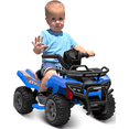 thumbnail image 1 of Hikiddo 12V Ride-on Toy for Toddlers, Kids ATV 4 Wheeler for 1-3 Boys & Girls with Music - Blue, 1 of 8