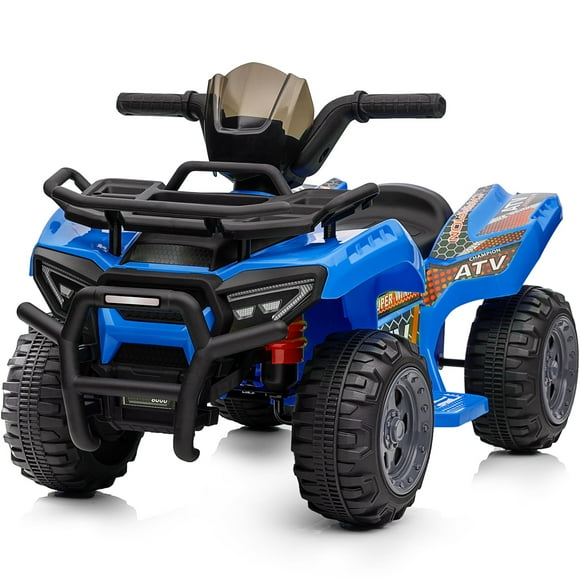 Hikiddo 6V Ride-on Toy for Toddlers, Kids ATV 4 Wheeler for 1-3 Boys & Girls with Music - Blue