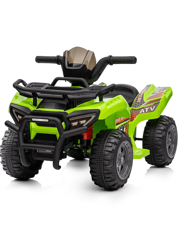 Hikiddo 6V Ride-on Toy for Toddlers, Kids ATV 4 Wheeler for 1-3 Boys & Girls with Music - Green