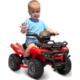 thumbnail image 1 of Hikiddo 12V Ride-on Toy for Toddlers, Kids ATV 4 Wheeler for 1-3 Boys & Girls with Music - Red, 1 of 9