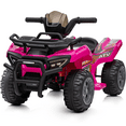 thumbnail image 1 of Hikiddo 6V Ride-on Toy for Toddlers, Kids ATV 4 Wheeler for 1-3 Boys & Girls with Music - Rose Pink, 1 of 8