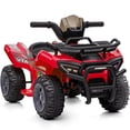 thumbnail image 1 of Hikiddo 6V Kids ATV, 4-Wheeler Ride on Toy for Toddlers Aged 1-3 Boys & Girls with Music - Red, 1 of 8