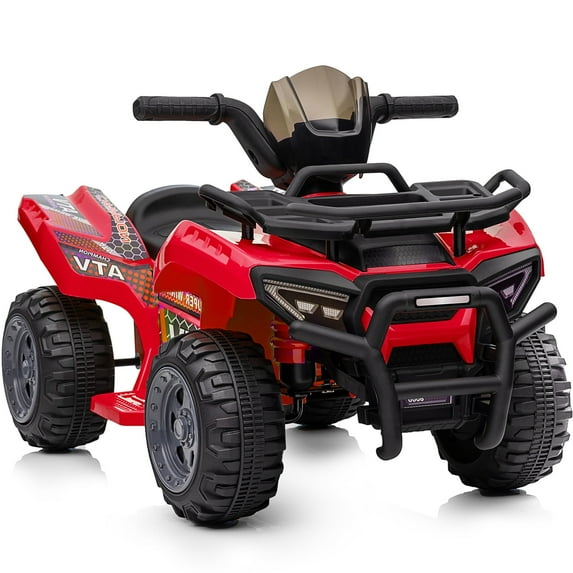 Hikiddo 6V Kids ATV, 4-Wheeler Ride on Toy for Toddlers Aged 1-3 Boys & Girls with Music - Red