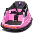 thumbnail image 1 of Hikiddo Electric Bumper Car for Kids, 12V Bumper Car Ride on Toys for Toddlers Aged 3 4 5, with Remote, Bluetooth - Pink, 1 of 10