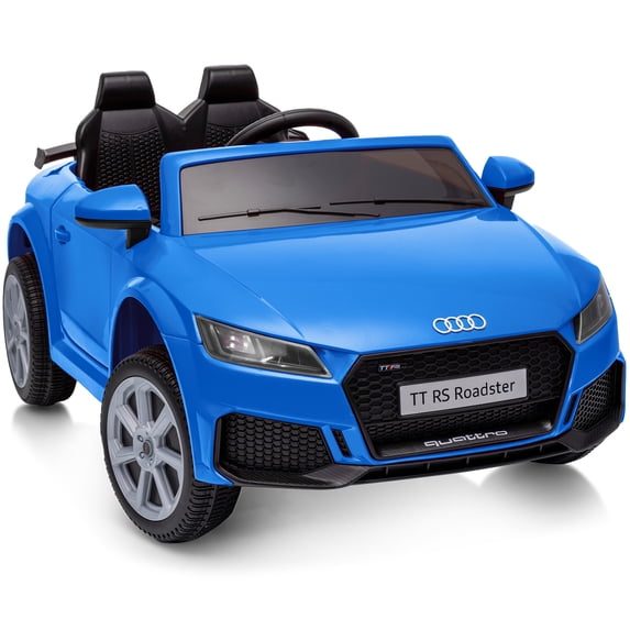 Licensed Audi 24V Kids Ride on Car, Electric Ride-on Toy for Toddlers 1-3 with Remote & Bluetooth - Blue