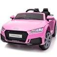 thumbnail image 1 of Hikiddo Electric Ride on Car for Kids, Licensed Audi 12V 7Ah Kids Ride-on Toy for Toddlers 2-5 Girl with Remote, Bluetooth - Pink, 1 of 9