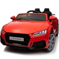 thumbnail image 1 of Hikiddo Electric Ride on Car for Kids, Licensed Audi 12V 7Ah Kids Ride-on Toy for Toddlers 2-5 Girl with Remote, Bluetooth - Red, 1 of 9