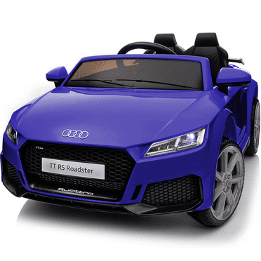 Hikiddo Electric Ride on Car for Kids, Licensed Audi 6V Ride on Toy for Toddlers Age 2-5 with Remote, Bluetooth - Dark Blue