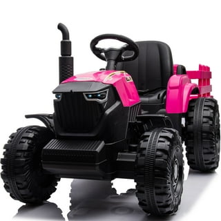 Pink john deere tractor ride on deals