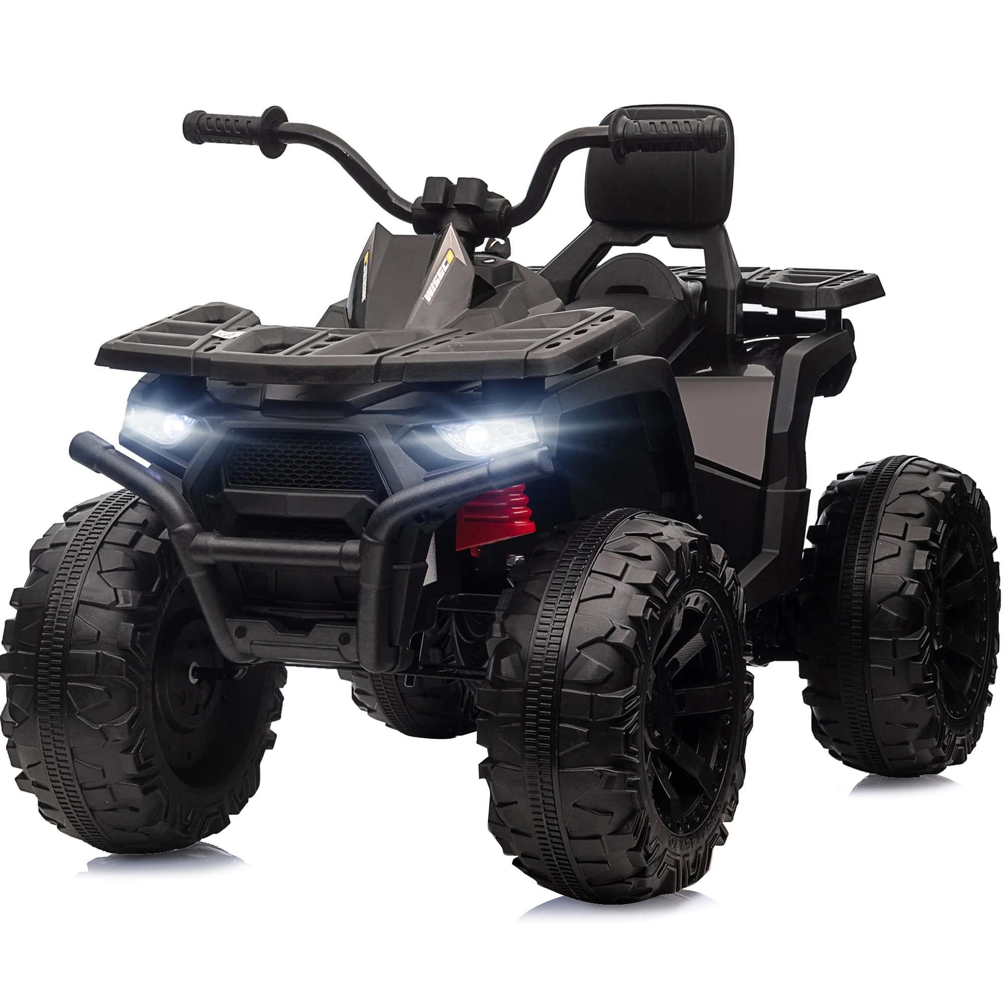 Hikiddo JC333 24V Ride on Toy, Kids ATV 4-Wheeler with 400W Motor, 2 Seater - Black - image 1 of 9