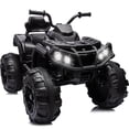 thumbnail image 1 of Hikiddo Kids ATV 4 Wheeler, 24V Kids Ride on Toy for Big Kid w/Bluetooth, 400W Motor - Black, 1 of 7