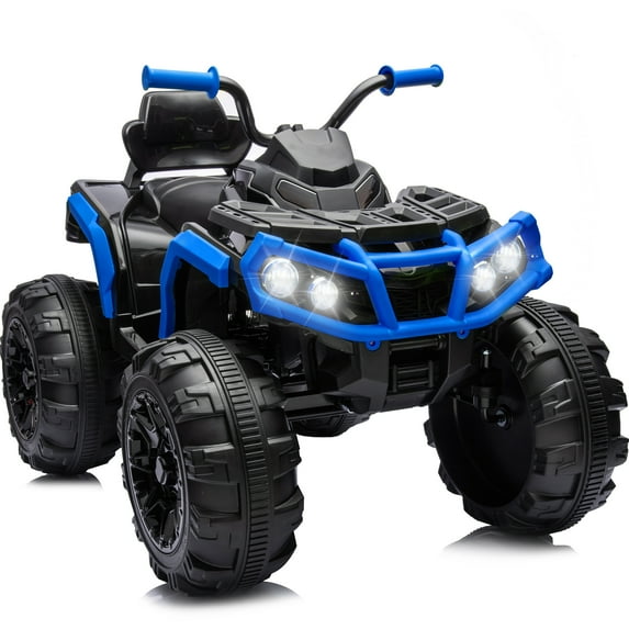 Hikiddo Kids ATV 4 Wheeler, 24V Kids Ride on Toy for Big Kid w/Bluetooth, 400W Motor - Blue