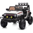 thumbnail image 1 of Hikiddo Kids Ride on Truck Car, 12V Ride on Toy Electric Cars for Kids w/ Remote, Bluetooth - White, 1 of 9