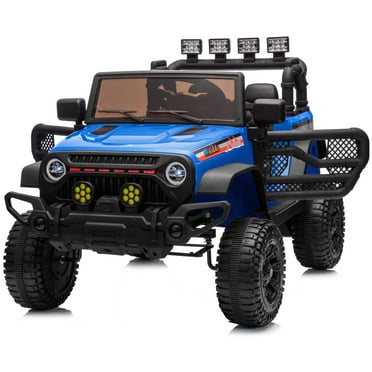 Hikiddo Kids Ride on Truck Car, 24 Volt Ride On Toys Electric Car for Kids w/ Remote, Bluetooth, 400W Power - Blue