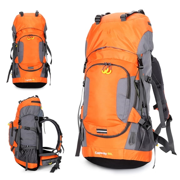 Hiking 60L Waterproof Hiking Backpack Camping Mountain Climbing Cycle Backpack Outdoor Sport Bag With Rain Cover