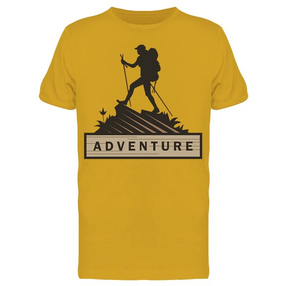 Hiking Adventure T-Shirt Men -Image by Shutterstock, Male Medium