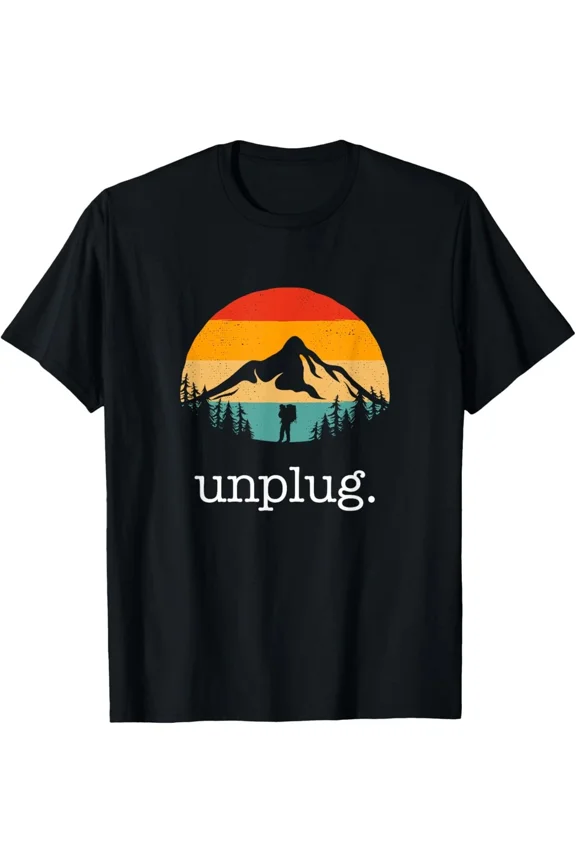 Hiking Apparel Outdoor Camping Backpacking Hiking Adventure Unisex T-Shirt, up to Size 5XL