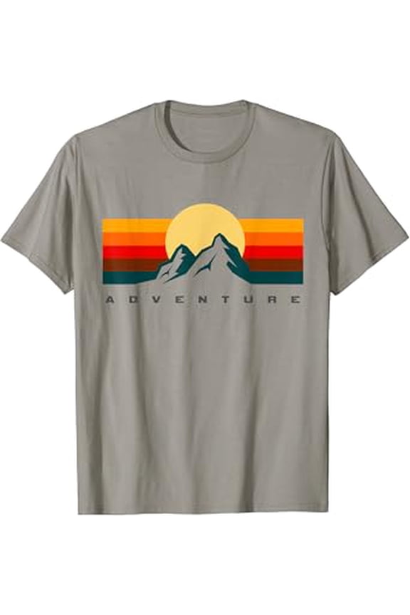 Hiking Apparel - Outdoor Camping Backpacking Hiking T-Shirt, Vintage Birthday Gift