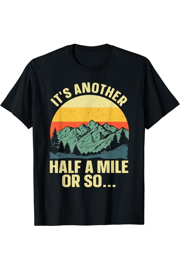 Hiking Art For Men Women Camping Backpacking Mountain Hiker T-Shirt