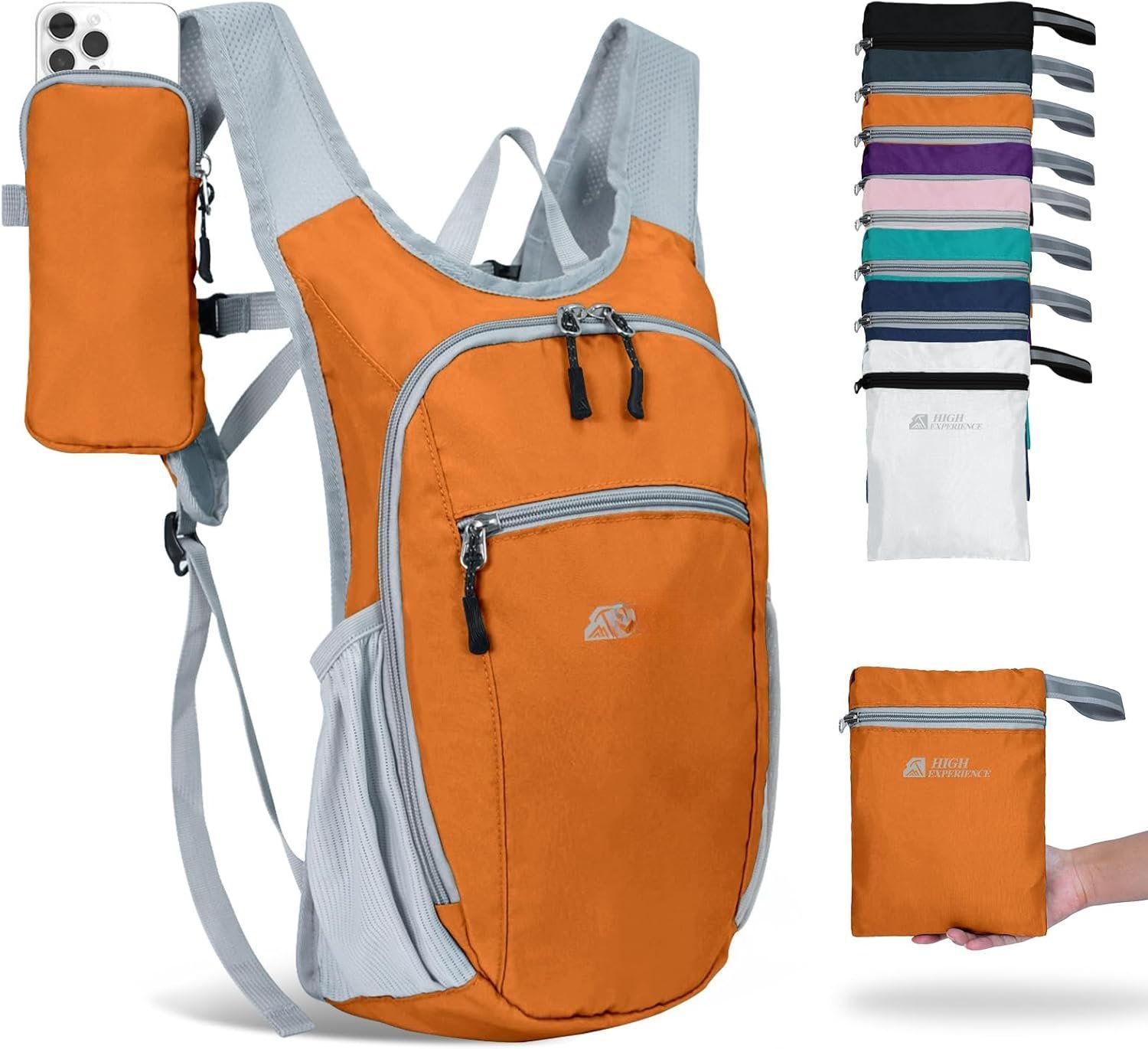 Small Outdoor Backpack Hiking Backpack 10L/15L Small Daypack Lightweight Packable Travel ...