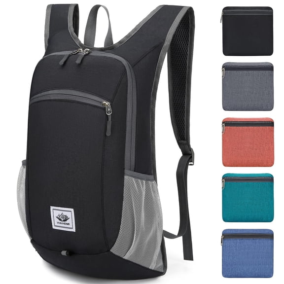 Hiking Backpack 15L Small Daypack Lightweight Packable Travel Foldable Water Resistan for Women Men