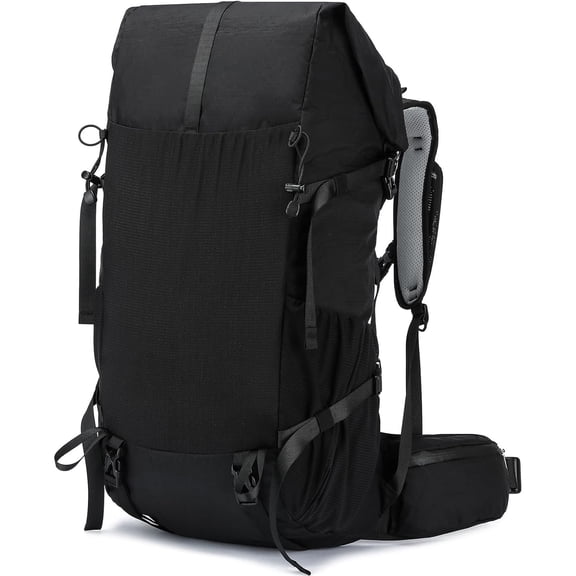 Hiking Backpack,30L +10L Extra Large Capacity Hiking Bag,Internal Frame Camping Backpack,Upgraded X-PAC Lightweight Sport Daypack Travel Backpacks Fit For Mountain Climbing Camping (Black)