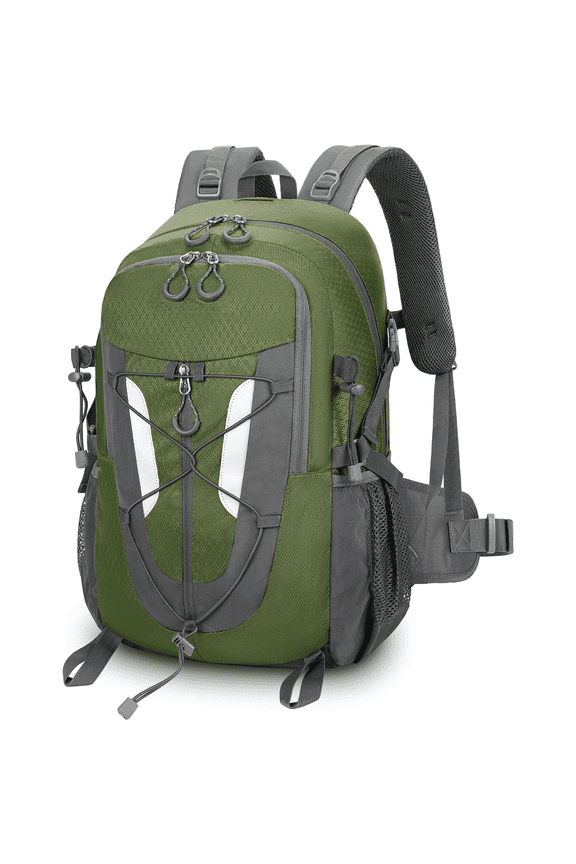 Hiking Backpack 30L Lightweight Travel Daypack Small Day Pack for Men Women Outdoor Camping Backpacking, Army Green