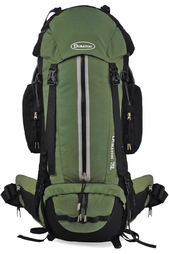 Hiking Backpack 75L - Internal Frame Pack With Rain Cover for Outdoor Backpacking Fishing Camping and Travel
