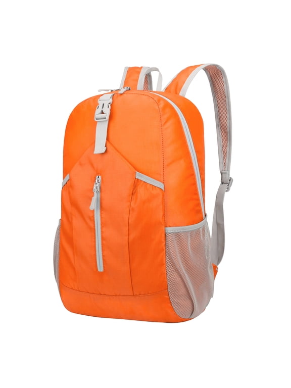 Hiking Backpack,Camping Backpack,22L Waterproof Hiking Daypack with Rain Cover,Lightweight Travel Backpack,Orange